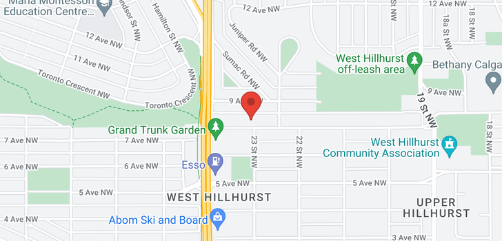 map of 2408 7 Avenue NW